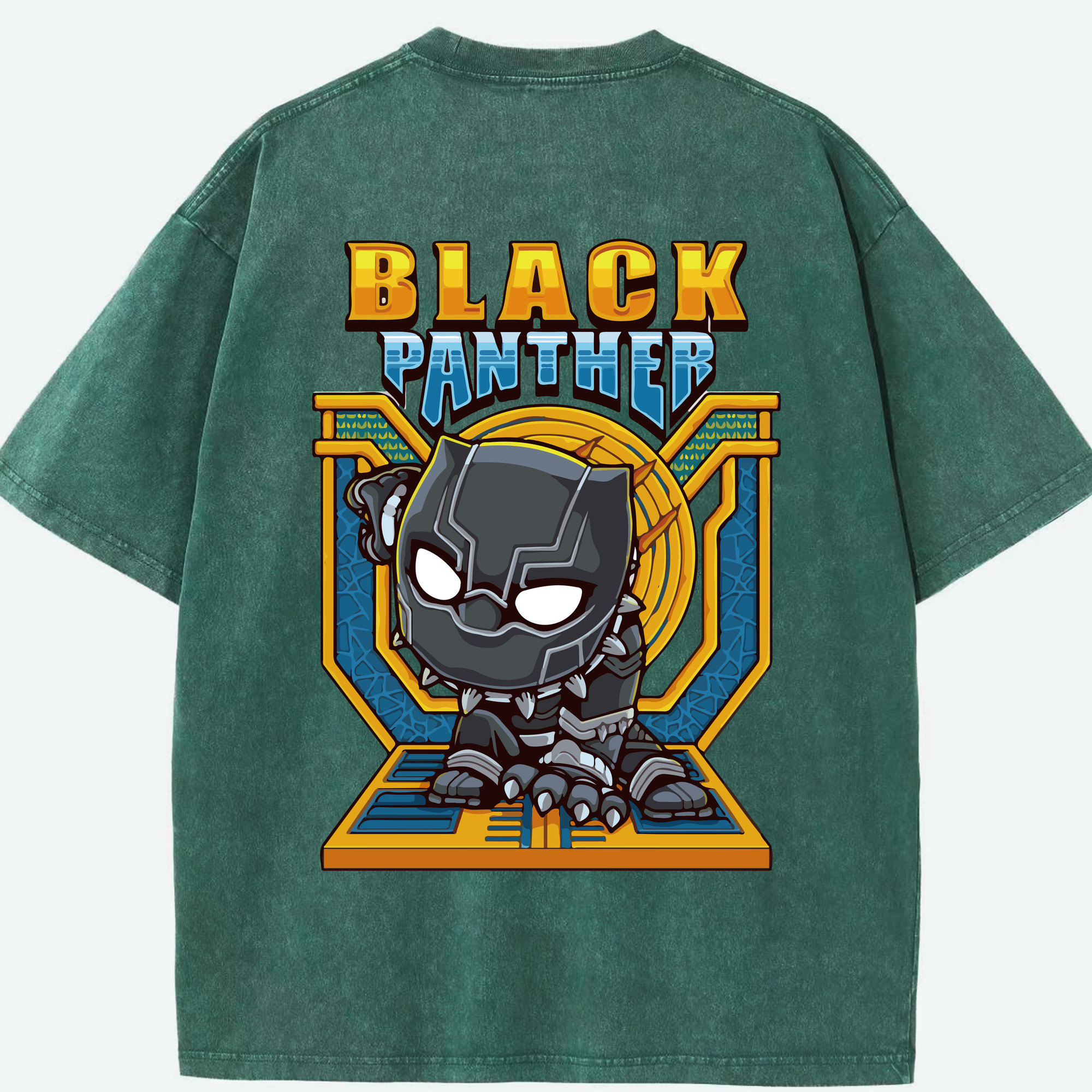 （画像用） アベンジャーズ The Avengers 綿100% ヴィンテージ風 半袖Tシャツ（背面プリント）